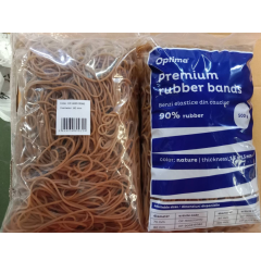 Elastice, buretiere, Elastice pentru bani, 90% cauciuc, 500gr./punga, D 80, grosime 1.5mm x 1.5mm, Optima - natural - vectordirect.ro