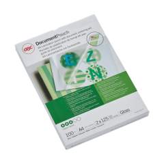 Laminatoare, folii laminare Gbc, Folie laminare GBC, la cald, A4, 125 mic, 100 buc/set - vectordirect.ro