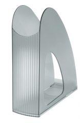 Cutii arhivare, alonje Han, Suport vertical plastic pentru cataloage HAN Twin - transparent gri - vectordirect.ro