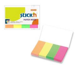 Cutii arhivare, alonje, Stick index hartie color 50 x 20 mm, 4 x 50 file/set, Stick