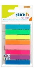 Cutii arhivare, alonje, Stick index plastic transparent color 45 x 8 mm, 8 x 20 file/set, Stick