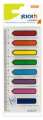 Cutii arhivare, alonje, Stick index plastic transparent color 45 x 12 mm, 8 x 15 file/set, Stick