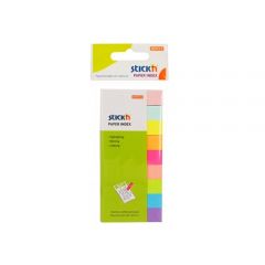 Notite autoadezive, Stick index hartie color 50 x 12 mm, 9 x 50 file/set, Stick
