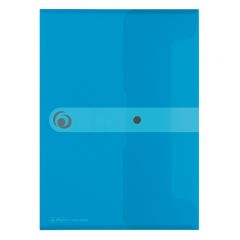 Birotica, MAPA PP A4 EOTG INCHIDERE CU CAPSA, ALBASTRU TRANSPARENT, CAPACITATE 20MM - vectordirect.ro