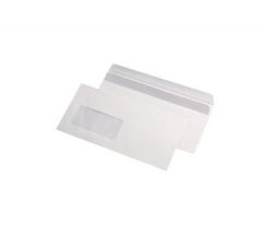 Plicuri, PLIC DL 80G 110X220 MM CUTIE 1000 AUTOADEZIV CU FEREASTRA STANGA ALB - vectordirect.ro