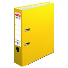 Herlitz, Biblioraft plastifiat 8 cm Herlitz A4-galben - vectordirect.ro