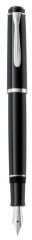 Linere, STILOU CLASIC P205 F CU PATRON,,PENITA DIN OTEL INOXIDABIL ACCESORII CROMATE,CORP NEGRU - vectordirect.ro