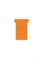 Djois, DJOIS T-cards, din hartie, 100buc/set, format 2 - (85 x 48mm, top 60mm) - orange - vectordirect.ro