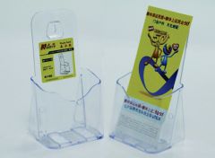 Display-uri de prezentare, Display plastic pentru brosuri, de birou/perete, 1 x 1/3A4, KEJEA - transparent - vectordirect.ro