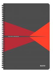 Cutii arhivare, alonje Gorjuss Das Leitz, Caiet de birou Leitz Office, PP, FSC, reciclabil, A4, 90 coli, cu spira, dictando, rosu - vectordirect.ro