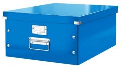 Cutii arhivare, alonje Q-connect Standardgraph LOCALE TED Electric Protectia muncii pbs Leitz Edtech Trunki, Cutie depozitare LEITZ WOW Click & Store, carton laminat, mare, albastru - vectordirect.ro