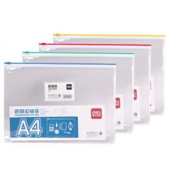 Mape cu fermoar, MAPA PROTECTIE ZIP A4 DELI - vectordirect.ro