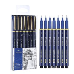 Linere BIC Penac DELI, SET 7 BUC LINER GRAFIC (0.2, 0.25, 0.3, 0.35,0.4, 0.45, 0.5MM) DELI - vectordirect.ro