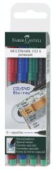 Instrumente de scris, MARKER PERMANENT SET 4 S MULTIMARK FABER-CASTELL - vectordirect.ro