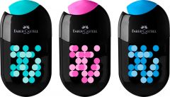 Ascutitori, ASCUTITOARE CU RADIERA TWO TONE NEGRU CUL ASORTATE 2022 FABER-CASTELL - vectordirect.ro