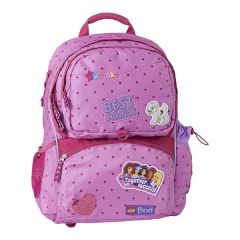 Lego, Ghiozdan scoala pentru fete, model Freshman + sac sport LEGO Core Line - design Friends PatchWork - vectordirect.ro