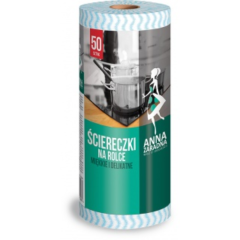 Anna Zaradna, Lavete universale, 36 x 25cm, 50buc/rola, Anna Zaradna - alb/albastre - vectordirect.ro