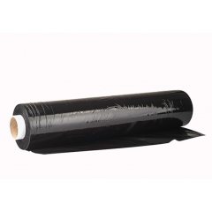 Birotica Opus Office Products, Folie stretch neagra, uz manual, 50cm latime, 23microni, 2.5kg net, Office Products - vectordirect.ro