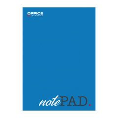 Rechizite scolare Office Products, Blocnotes A5, 100 file - 60gsm, lipit pe latura mica, coperta albastra, Office Products - matematica - vectordirect.ro