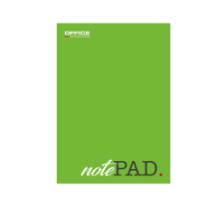 Rechizite scolare Office Products, Blocnotes A5, 50 file - 60gsm, lipit pe latura mica, coperta verde, Office Products - matematica - vectordirect.ro