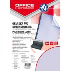 Cutii arhivare, alonje, Coperta plastic PVC, 200 microni, A4, 100/top Office Products - albastru transparent - vectordirect.ro