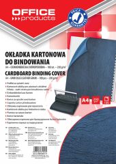 Cutii arhivare, alonje, Coperta carton imitatie piele 250g/mp, A4, 100/top Office Products - bleumarin - vectordirect.ro