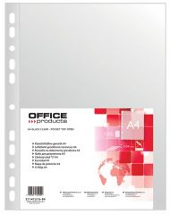 Cutii arhivare, alonje, Folie protectie pentru documente A4, 40 microni, 100folii/set, Office Products - transparenta - vectordirect.ro