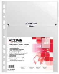 Folie protectie, Folie protectie pentru documente A4, 90 microni, 50/set, Office Products Maxi - transparenta - vectordirect.ro