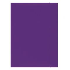 Mape din carton, Mapa din carton plastifiat cu elastic, 300gsm, Office Products - violet - vectordirect.ro