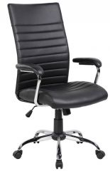 Scaune de birou, Scaun de birou, brate plastic, rotile, piele ecologica, Office Products Ibiza - negru - vectordirect.ro