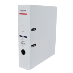 Bibliorafturi, Biblioraft plastifiat 7,5 cm Optima Classic A4- alb - vectordirect.ro