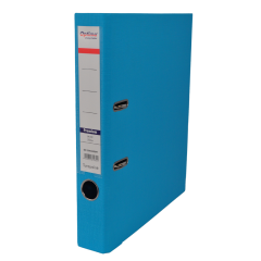 Bibliorafturi, Biblioraft plastifiat interior-exterior 5 cm Optima Premium A4 - turcoaz - vectordirect.ro