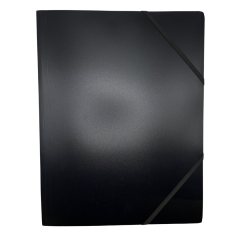 Mape din plastic Optima, Mapa plastic cu elastic pe colturi, 400 microni, Optima - negru - vectordirect.ro
