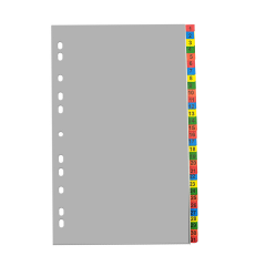Papetarie Noki Optima, Index plastic color, A4+, extra wide, 120 microni, numeric 1-31, Optima - vectordirect.ro