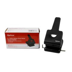 Perforatoare Optima Kangaro, Perforator metalic, 65 coli, Optima Premium MP65 - negru - vectordirect.ro