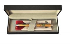 Banda adeziva, cuttere, Pix multifunctional de lux PENAC Maki-E - Hoo-oo, in cutie cadou, corp auriu - vectordirect.ro