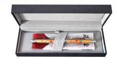 Banda adeziva, cuttere, Pix multifunctional de lux PENAC Maki-E - Aki & Haru, in cutie cadou, corp auriu - vectordirect.ro