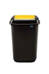 Cutii arhivare, alonje Epene BIC Plafor, Cos plastic reciclare selectiva, capacitate 45l, PLAFOR Quatro - negru cu capac galben - plastic - vectordirect.ro