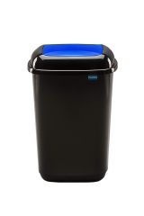Curatenie si protocol Pps Prima Soft Plafor, Cos plastic reciclare selectiva, capacitate 45l, PLAFOR Quatro - negru cu capac albastru - hartie - vectordirect.ro