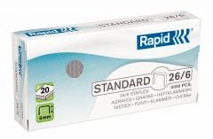 Birotica Kejea Epene Rapid, Capse Rapid Standard, 26/6, 2-20 coli, 5000 buc/cutie - vectordirect.ro