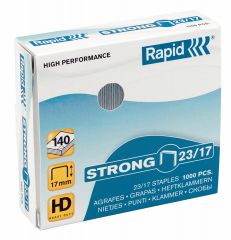 Birotica Donau Rapid, Capse Rapid Strong, 23/17, 110-140 coli, 1000 buc/cutie - vectordirect.ro