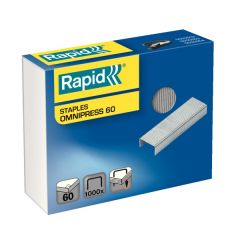 Birotica Standardgraph Rapid Probeco, Capse Rapid Omnipress, 60 coli, 1000 buc/cutie - vectordirect.ro