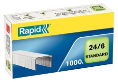 Capse, decapsatoare, Capse Rapid Standard, 24/6, 2-20 coli, 1000 buc/cutie - vectordirect.ro
