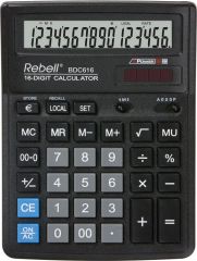 Cutii arhivare, alonje Maul GRAF VON FABER-CASTELL Rebell, Calculator de birou, 16 digits, 193 x 143 x 38 mm, Rebell BDC 616 - negru - vectordirect.ro