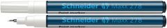 Cutii arhivare, alonje, Marker cu vopsea SCHNEIDER Maxx 278, varf rotund 0.8mm - alb - vectordirect.ro