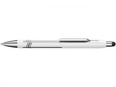 Pixuri, rollere & rezerve Schneider, Pix SCHNEIDER Epsilon Touch XB, varf 1.4mm - corp alb/argintiu - scriere albastra - vectordirect.ro