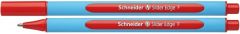Pixuri cu mecanism, Pix SCHNEIDER Slider Edge F, rubber grip, varf fin - scriere rosie - vectordirect.ro