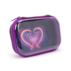 Rechizite scolare Sheaffer Standardgraph Das BIC Edtech Gorjuss Zipit Nikidom Roller, Penar cu fermoar ZIPIT Clear Top Storage Box - Neon Heart - vectordirect.ro