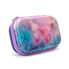 Rechizite scolare Sheaffer Standardgraph Das BIC Edtech Gorjuss Zipit Nikidom Roller, Penar cu fermoar ZIPIT Lenticular Top Storage Box - Butterflies - vectordirect.ro
