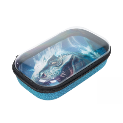 Rechizite scolare Zip..it, Penar cu fermoar ZIPIT Clear Top Storage Box - Dinosaur - vectordirect.ro